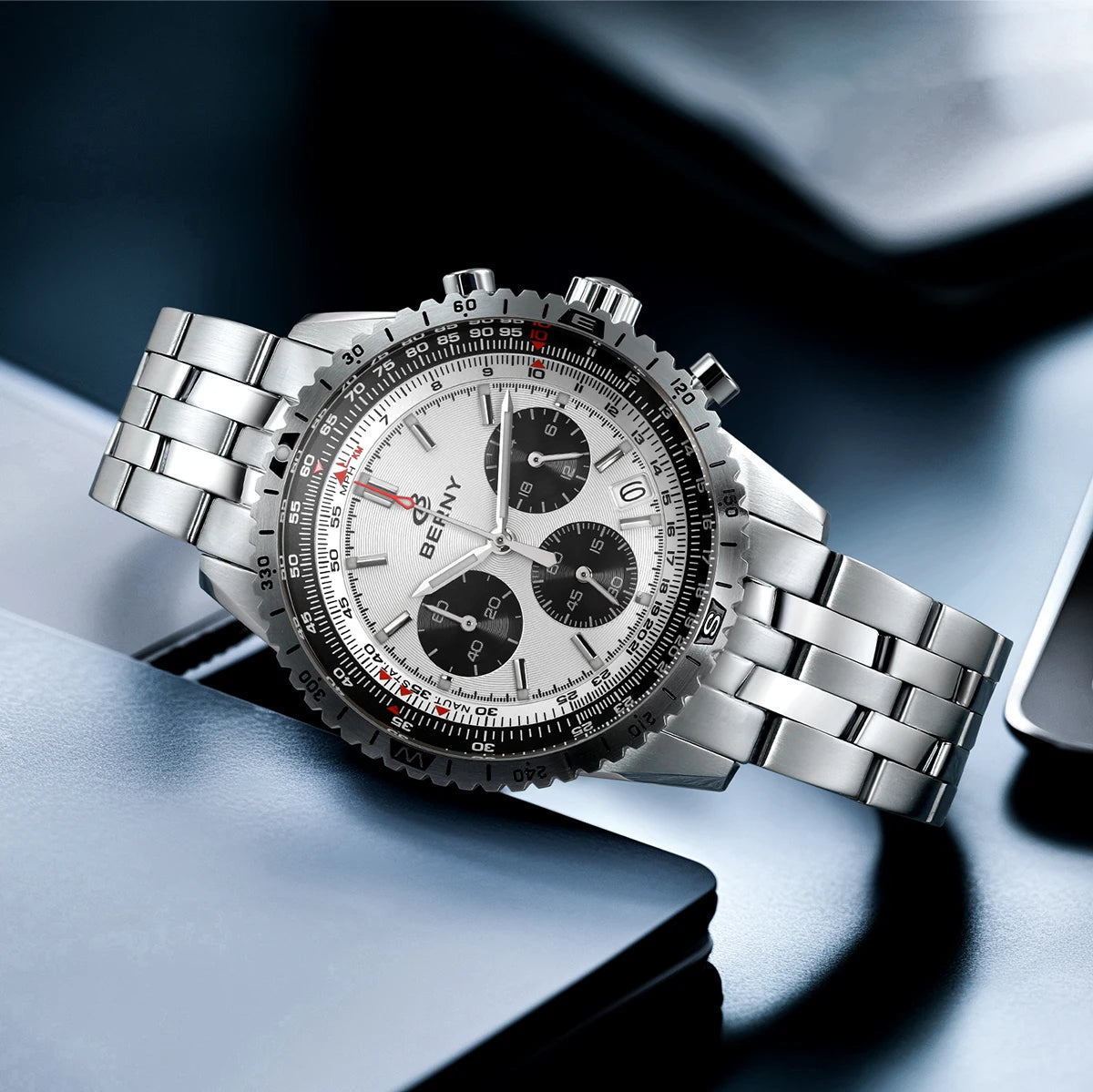 Chronograph Watches for Men Aviation Multifunction Quartz