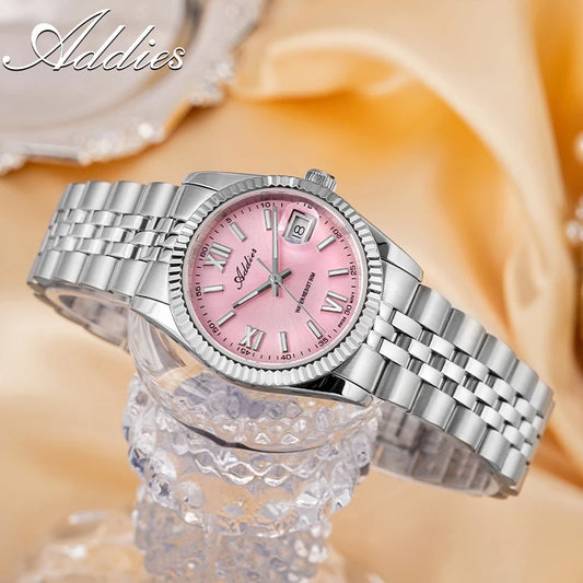 Addies New Ladies Quartz Watch 28mm Sapphire Mirror Watches