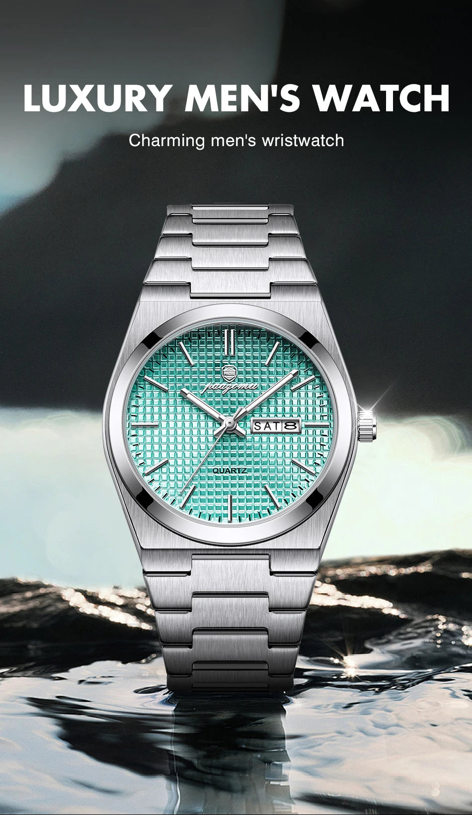 Original Luxury Men Clock Fashion Luminous Waterproof