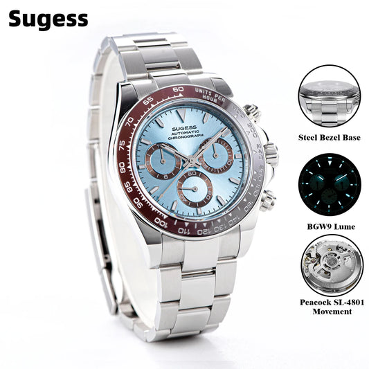 Diving Men Watch Panda Automatic Mechanical Chronograph