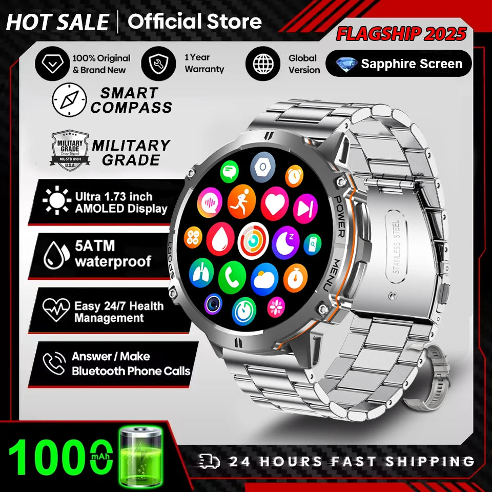 T-Rex 3 Military Grade 1000mAh Battery Smart Watch Sports