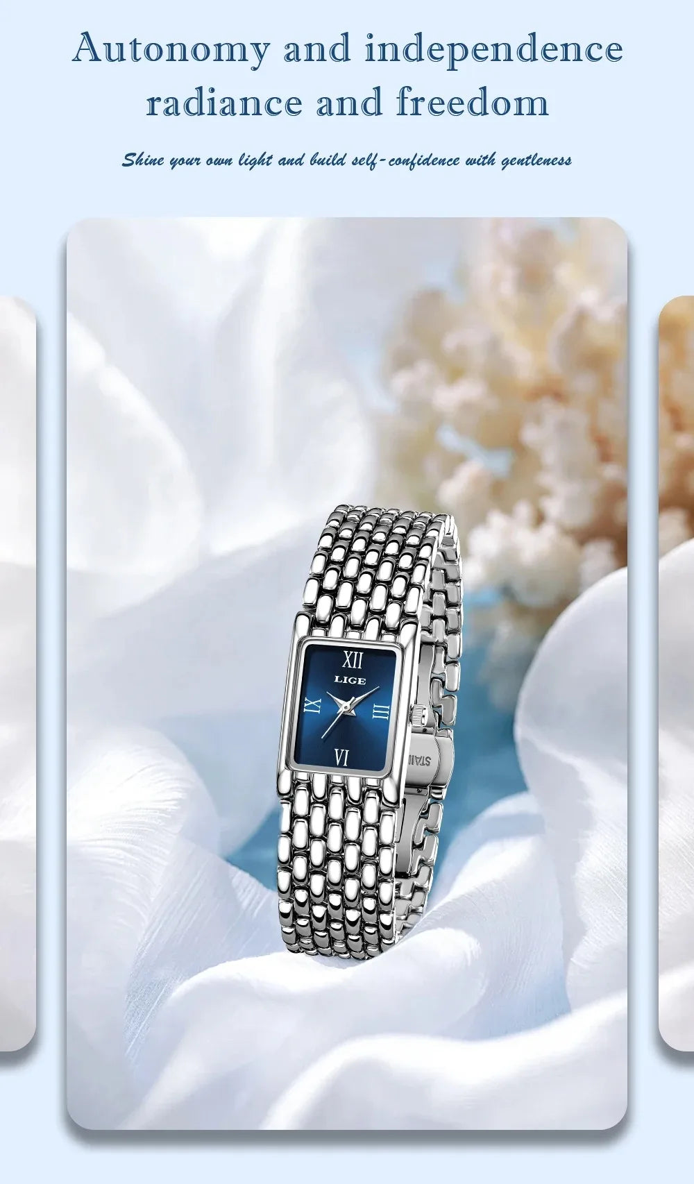 LIGE New Design Ladies Watch Fashion Quartz Wristwatch