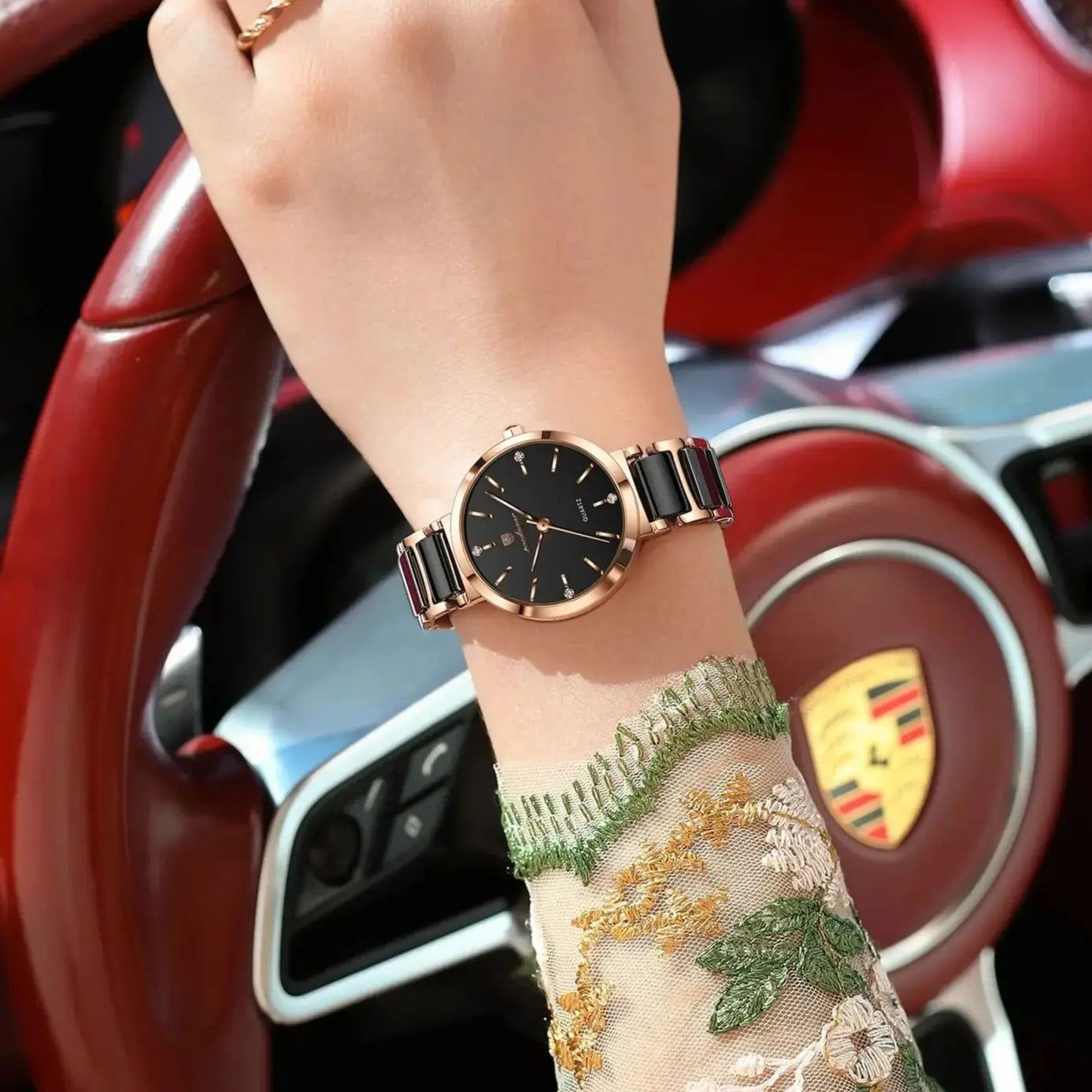 Top Diamond Luxury Watch For Woman High Quality Waterproof