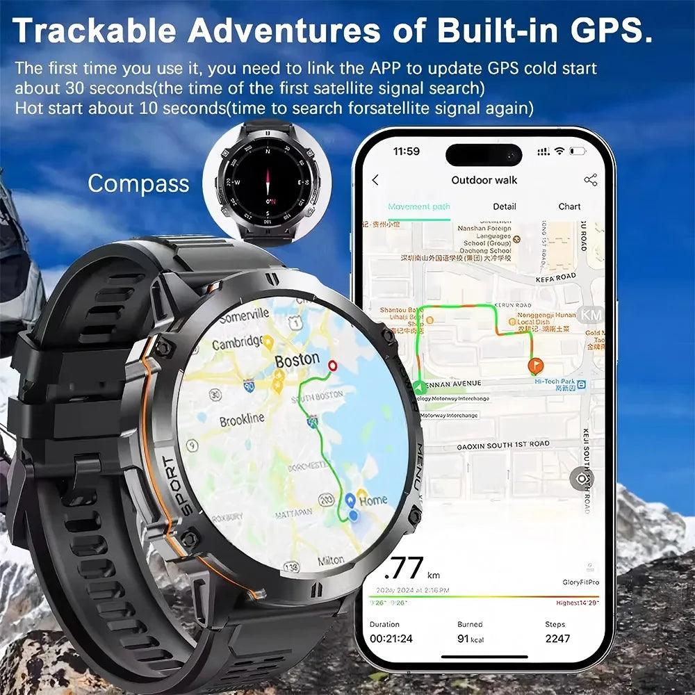 T-Rex 3 Military Grade 1000mAh Battery Smart Watch Sports