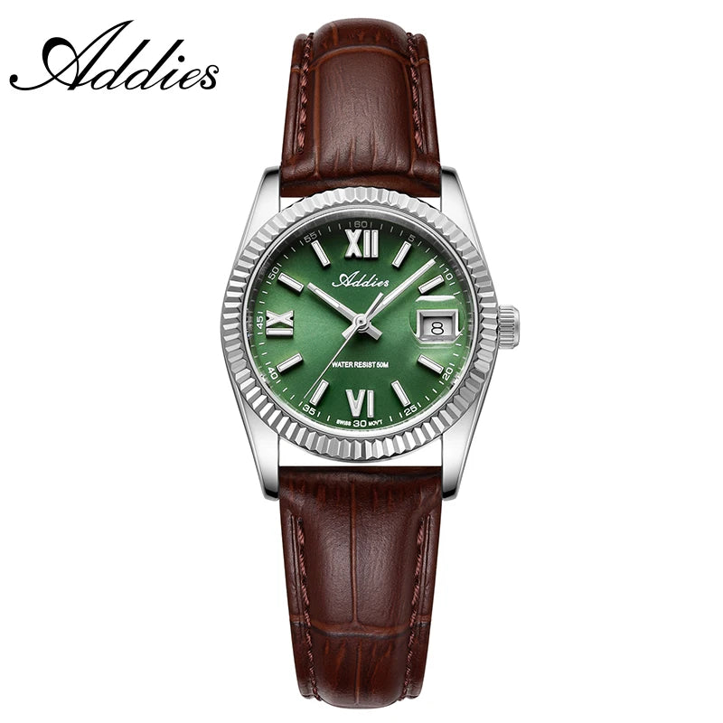 Addies New Ladies Quartz Watch 28mm Sapphire Mirror Watches