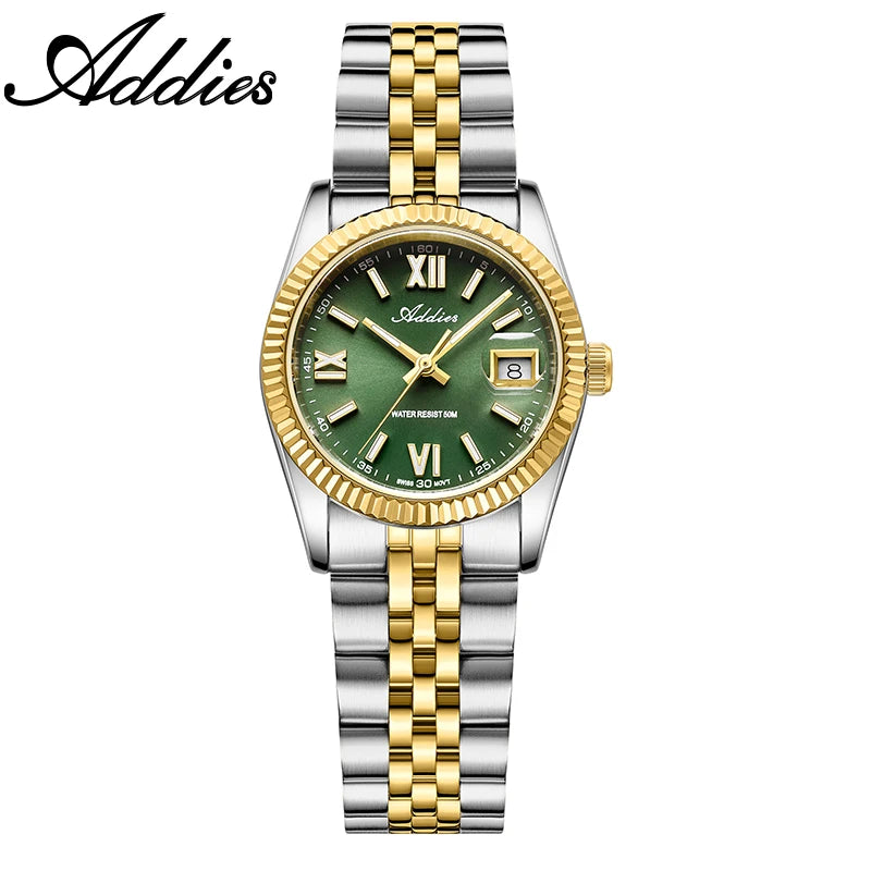 Addies New Ladies Quartz Watch 28mm Sapphire Mirror Watches
