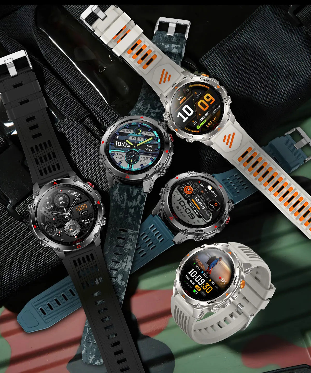 New T-Rex3 Pro 1100mAh Battery Smart Watch GPS Smartwatch
