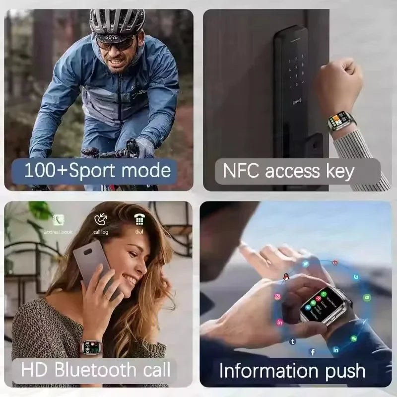 New Airbag Smart Watch Men AI Diagnosis Accurate Blood Pressure