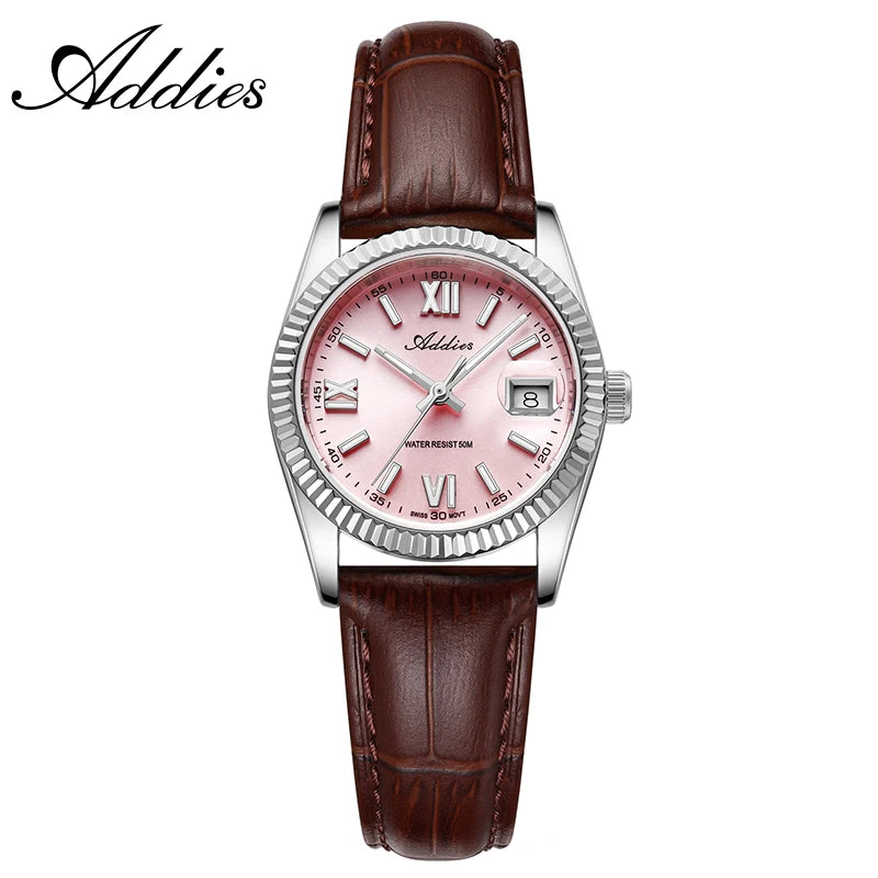Addies New Ladies Quartz Watch 28mm Sapphire Mirror Watches