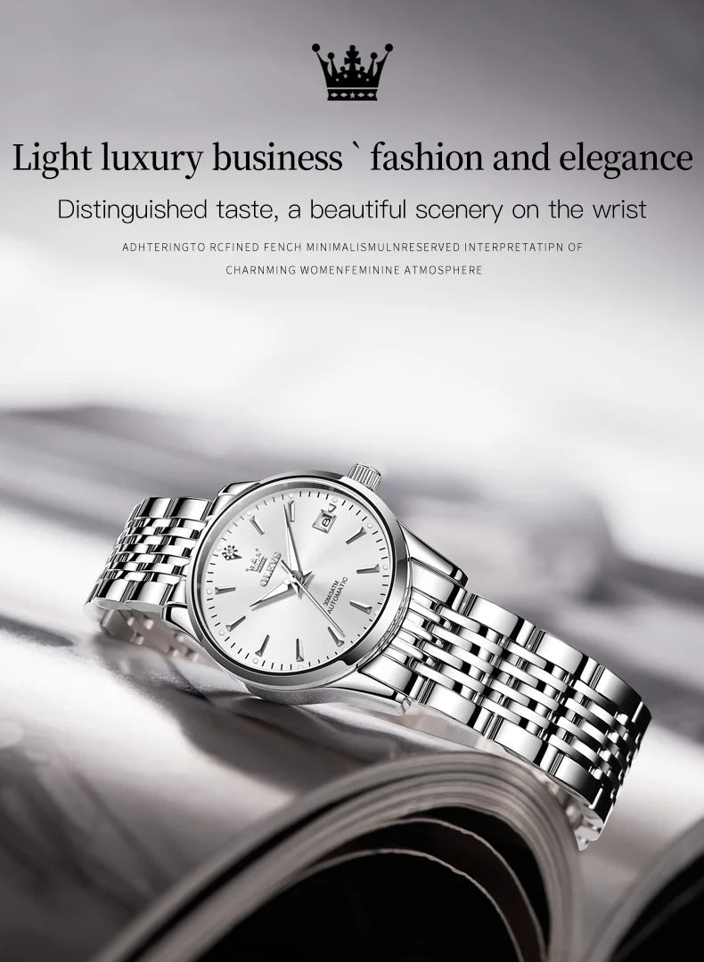 Luxury Brand Ladies Watch Automatic Mechanical Wristwatch