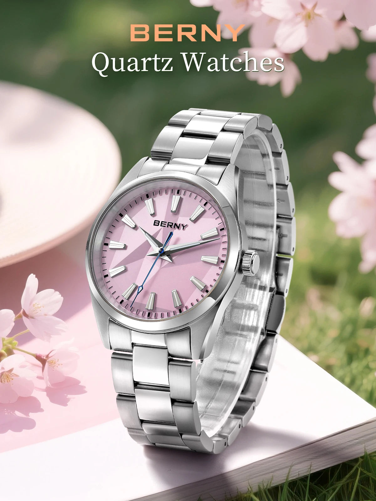 Quartz Women Watch Stereo Dial 39mm Watch Waterproof