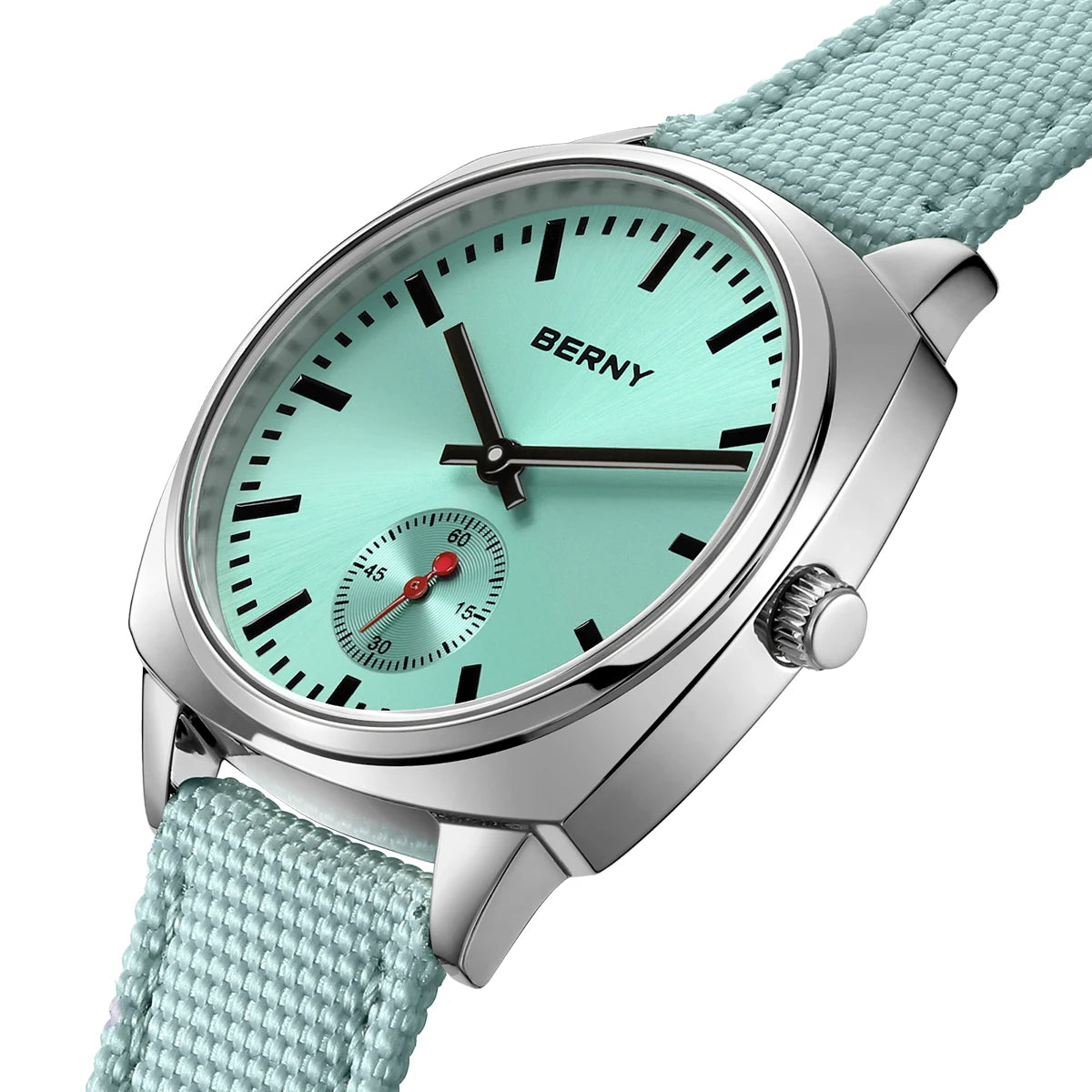 Ladies Railway Watch Canvas Women Wristwatch Quartz