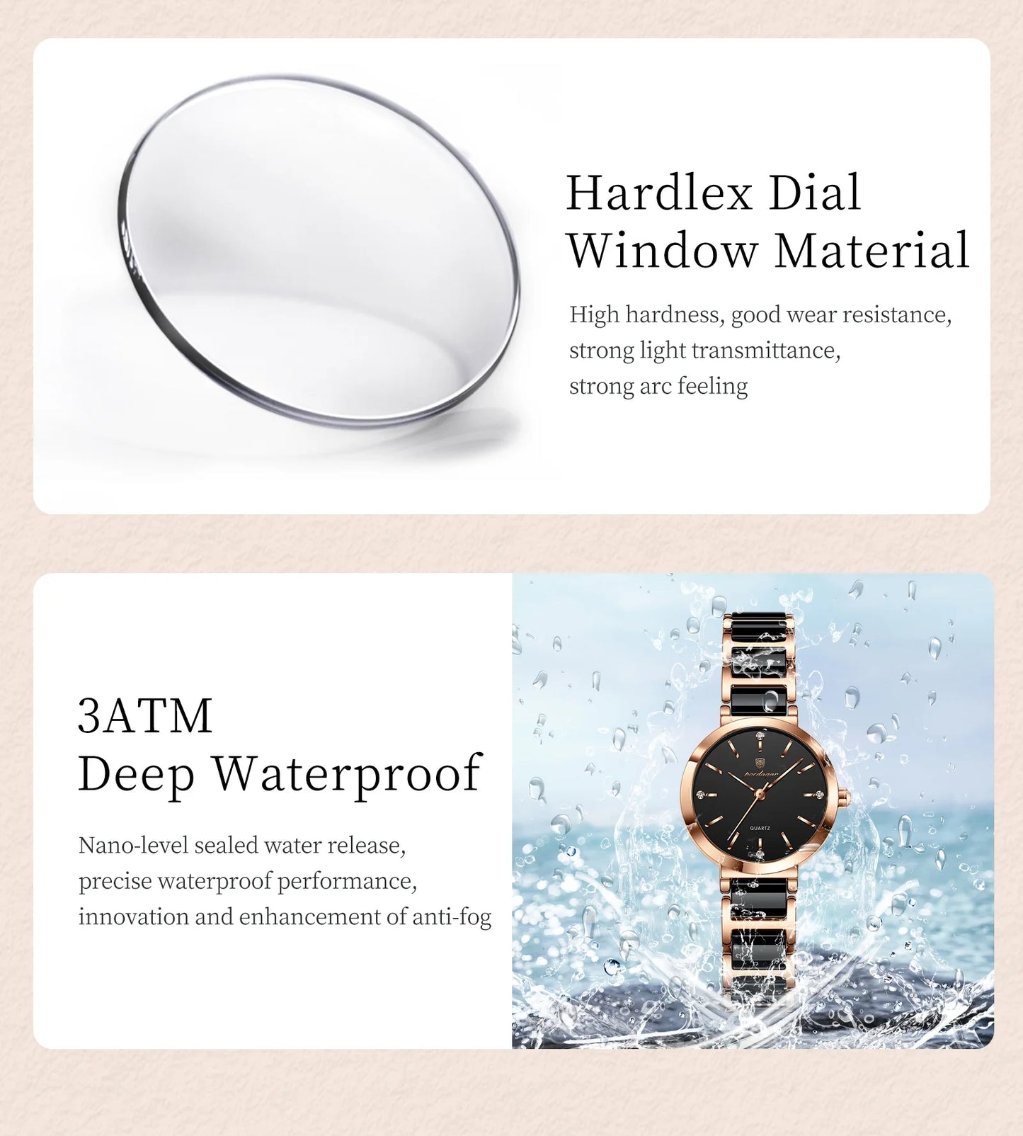 Top Diamond Luxury Watch For Woman High Quality Waterproof