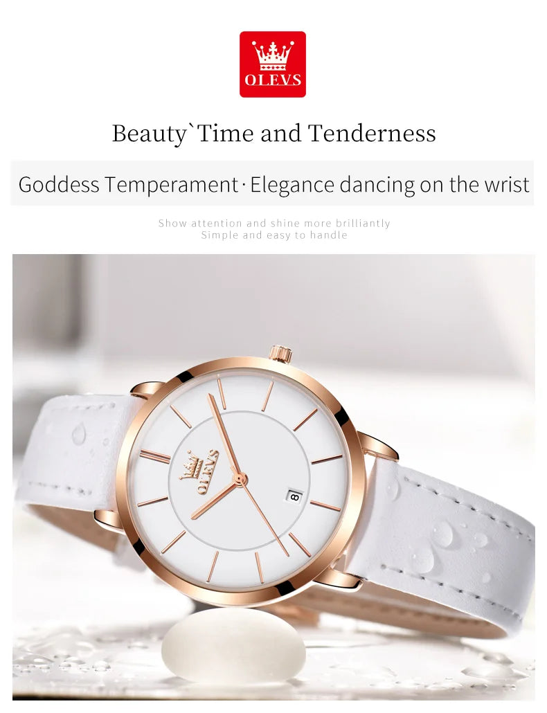 OLEVS Watches For Women Quartz Waterproof Watch Luxury