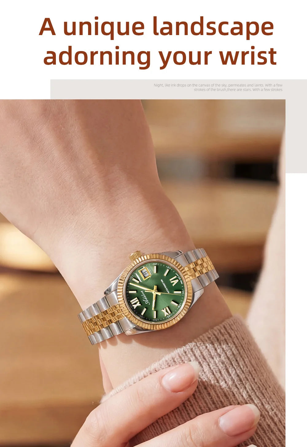 Addies New Ladies Quartz Watch 28mm Sapphire Mirror Watches