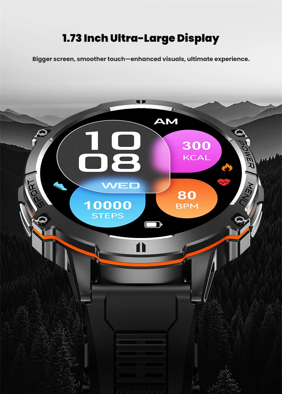 T-Rex 3 Military Grade 1000mAh Battery Smart Watch Sports