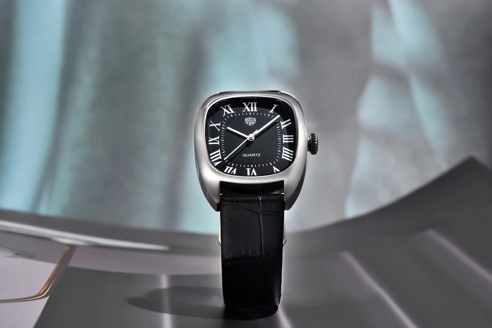 New Men's Watches Top Brand Luxury Oval Quartz Watch