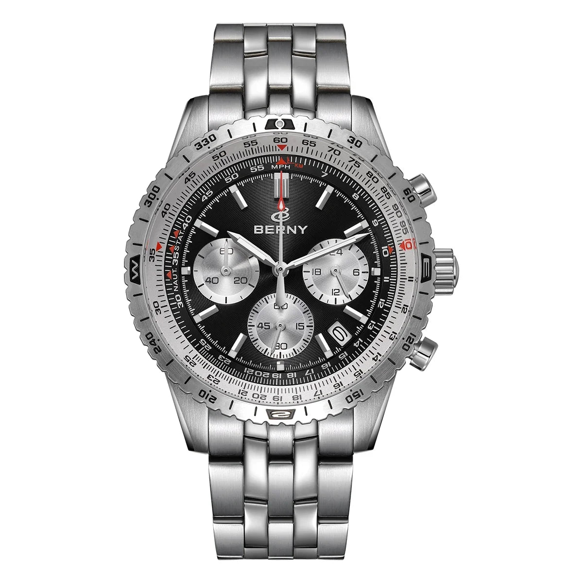 Chronograph Watches for Men Aviation Multifunction Quartz