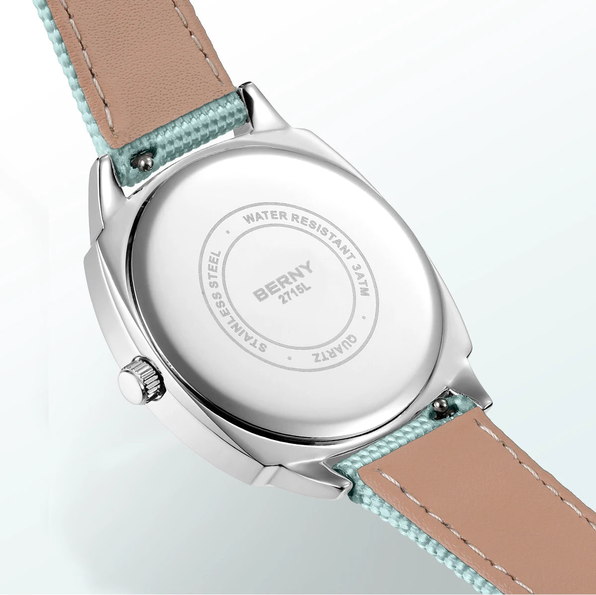 Ladies Railway Watch Canvas Women Wristwatch Quartz