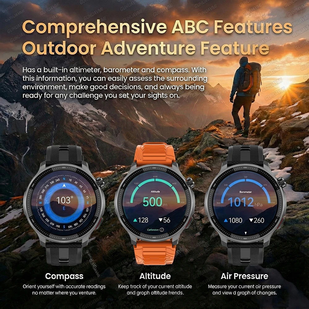 NEW 4G Memory GPS Offline Map Position Smart Watch Sports
