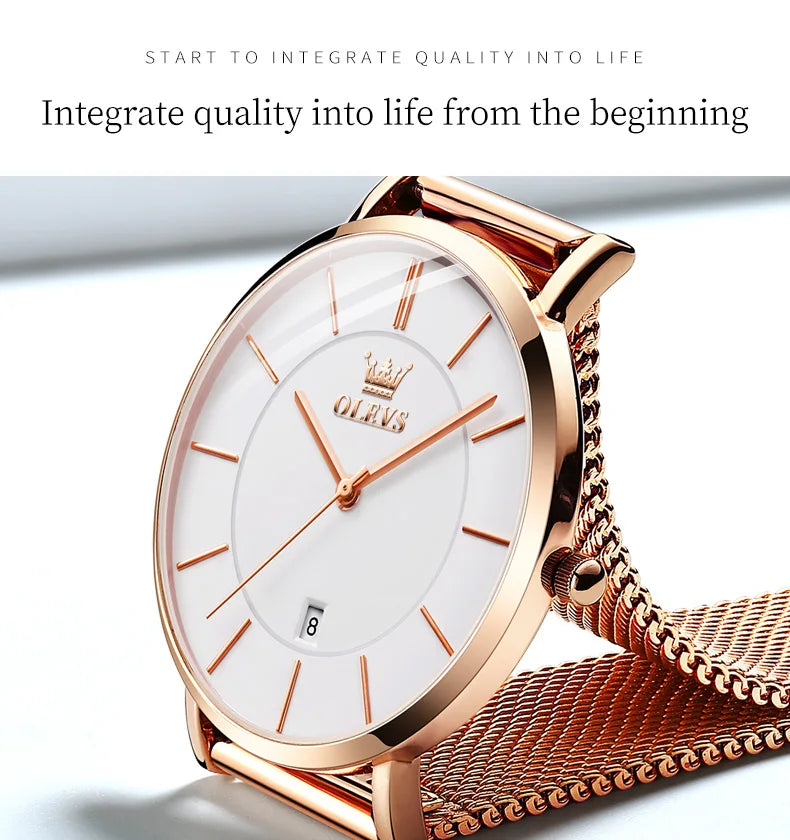 OLEVS Watches For Women Quartz Waterproof Watch Luxury