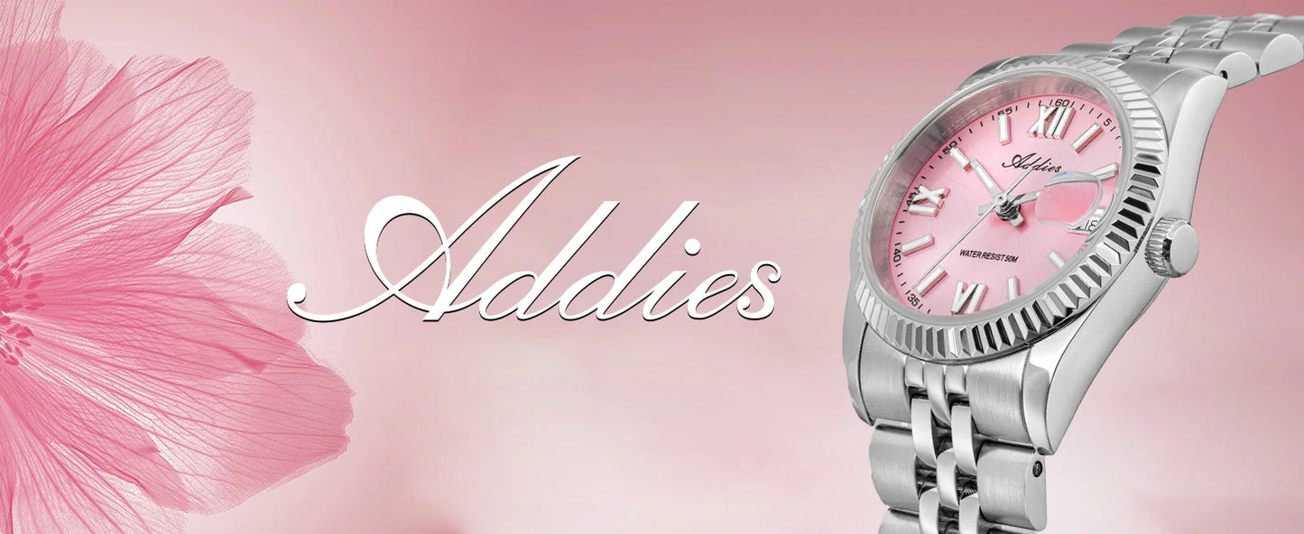 Addies New Ladies Quartz Watch 28mm Sapphire Mirror Watches