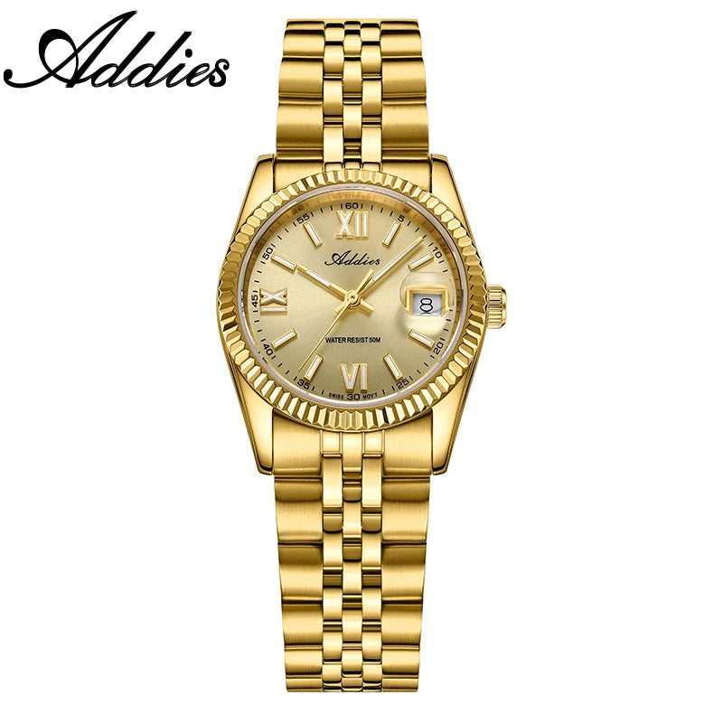 Addies New Ladies Quartz Watch 28mm Sapphire Mirror Watches