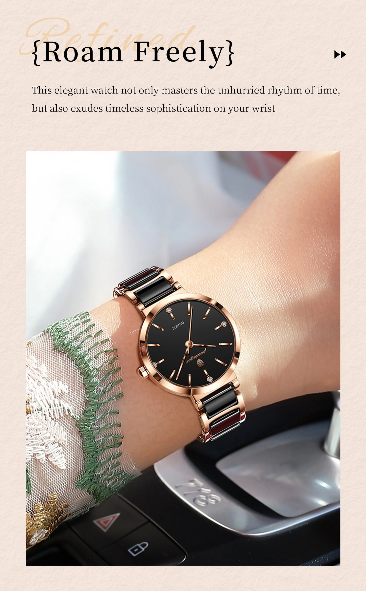 Top Diamond Luxury Watch For Woman High Quality Waterproof