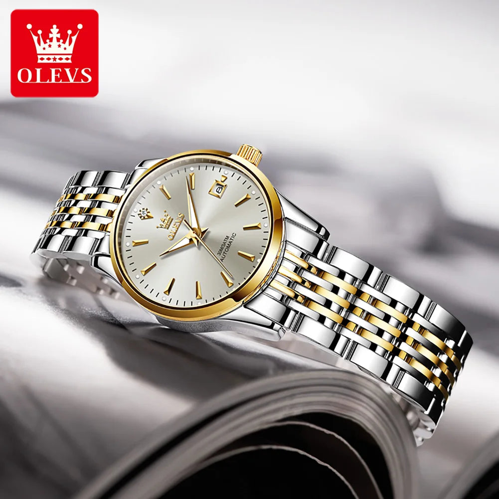 Luxury Brand Ladies Watch Automatic Mechanical Wristwatch