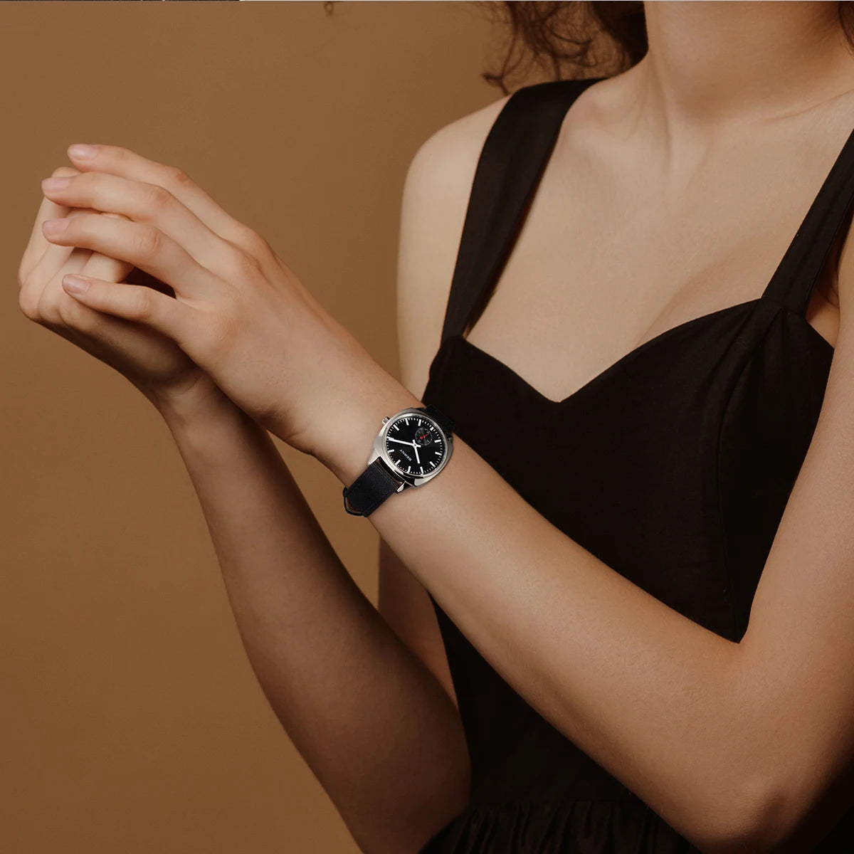 Ladies Railway Watch Canvas Women Wristwatch Quartz