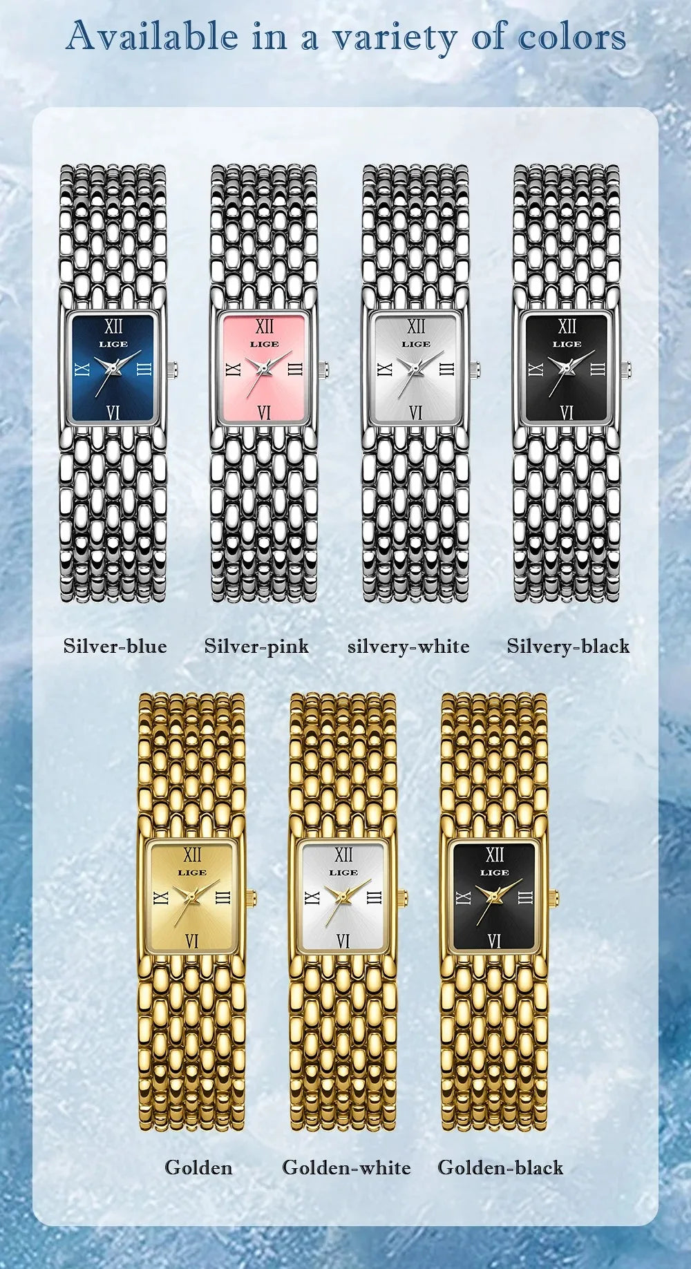 LIGE New Design Ladies Watch Fashion Quartz Wristwatch