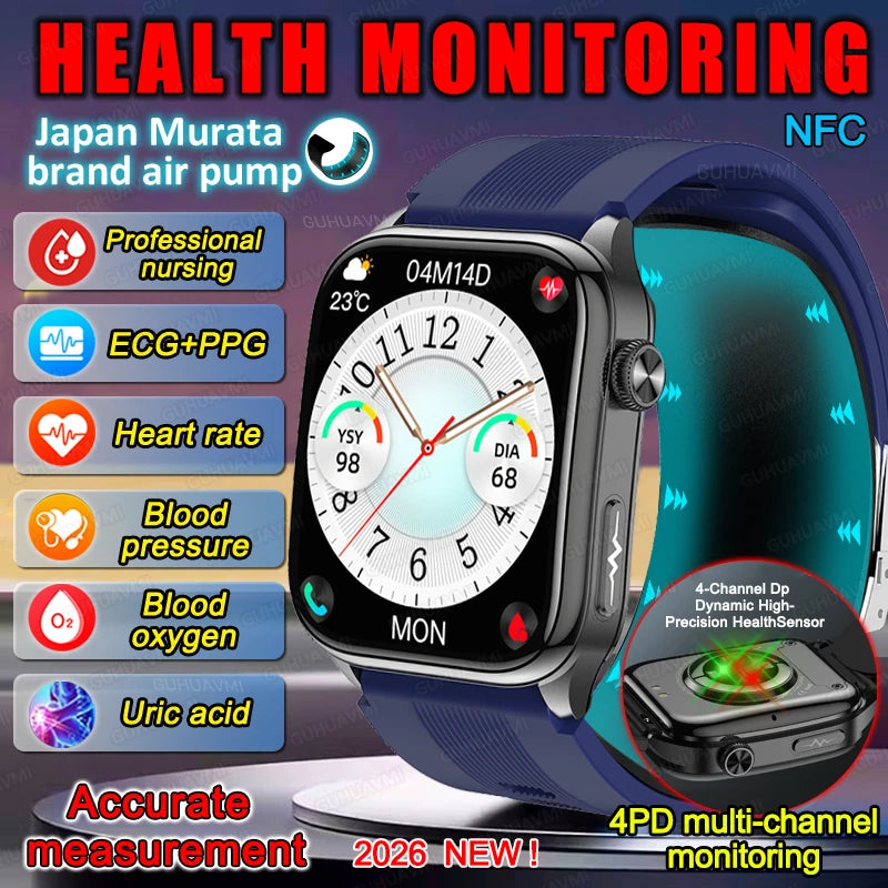 New Upgrade Air pump Smart Watch airbag Accurate Smartwatch