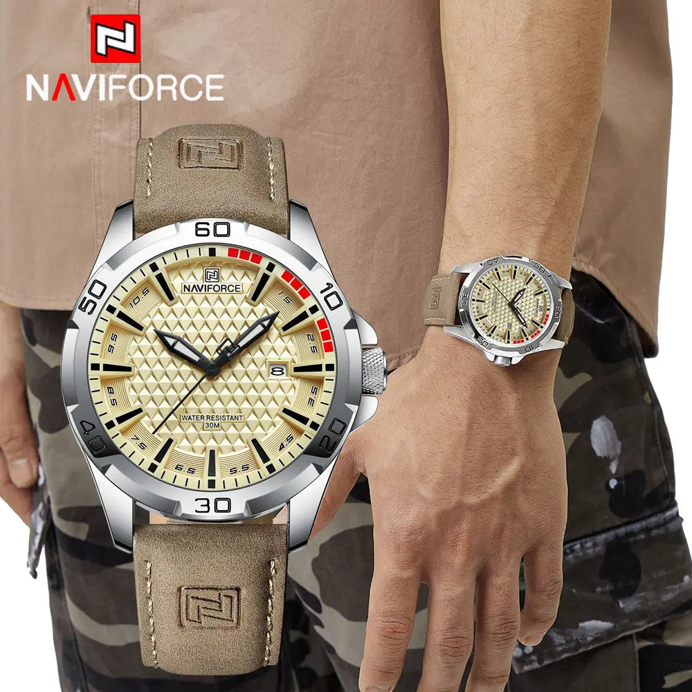 Men Casual Sport Military Quartz Calendar Wrist Watch for Man