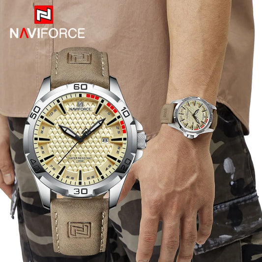 Men Casual Sport Military Quartz Calendar Wrist Watch for Man