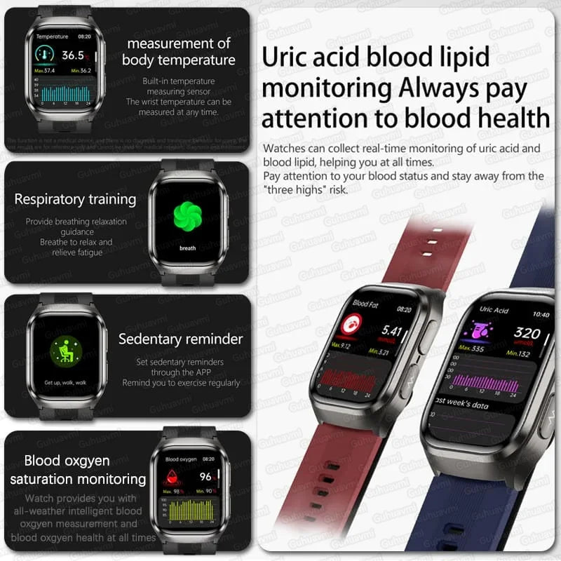 True Blood Pressure Smart Watch Air Pump Airbag Smart Bracelet