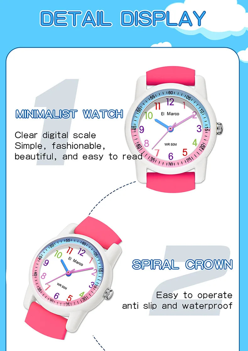 El Marco 6701 Children's Watch Waterproof and Drop proof