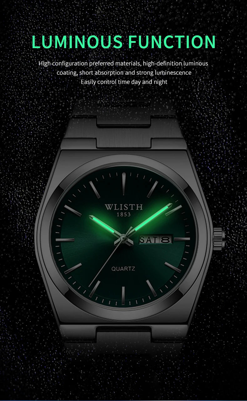 Man Watch Quartz Watch Luxury Waterproof Luminous