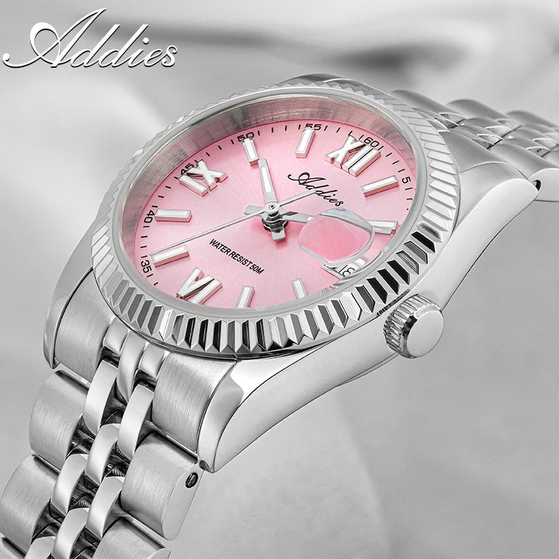 Addies New Ladies Quartz Watch 28mm Sapphire Mirror Watches