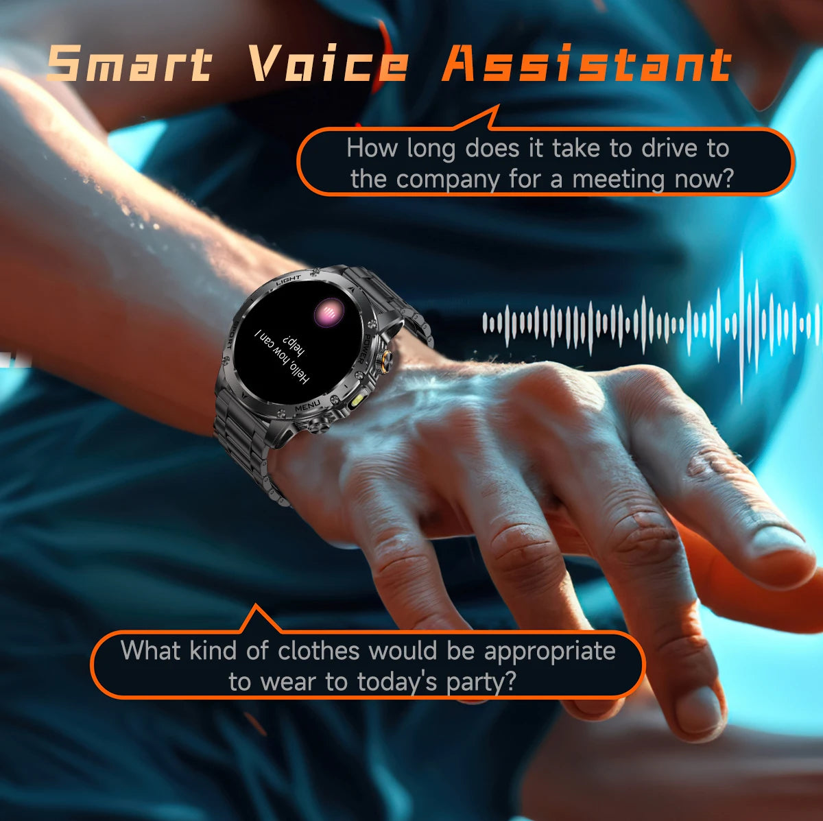 New GPS Outdoor Sports Smart Watch Men AMOLED Screen