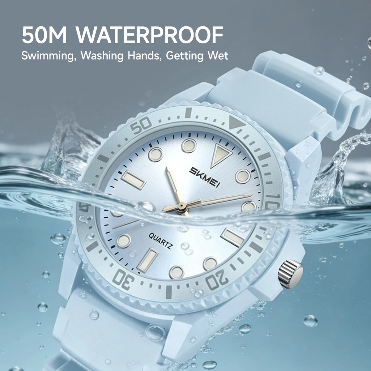 SKMEI 2622 Fashion Quartz Wristwatch 50M Waterproof Kid Watch