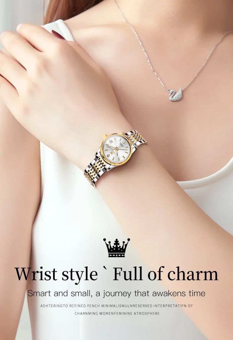 Luxury Brand Ladies Watch Automatic Mechanical Wristwatch