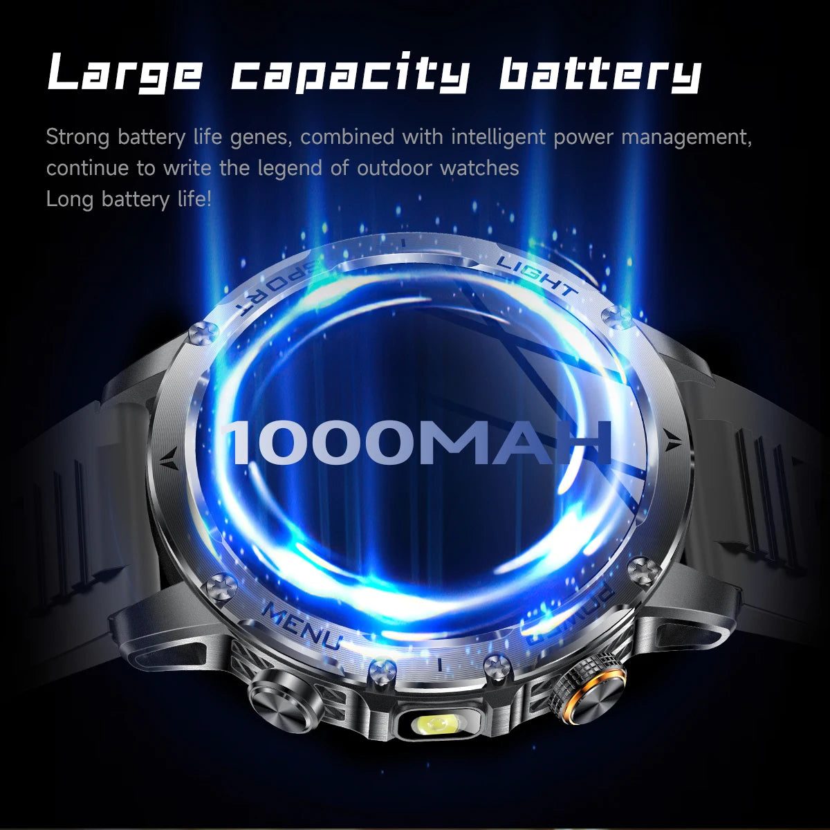 New GPS Outdoor Sports Smart Watch Men AMOLED Screen
