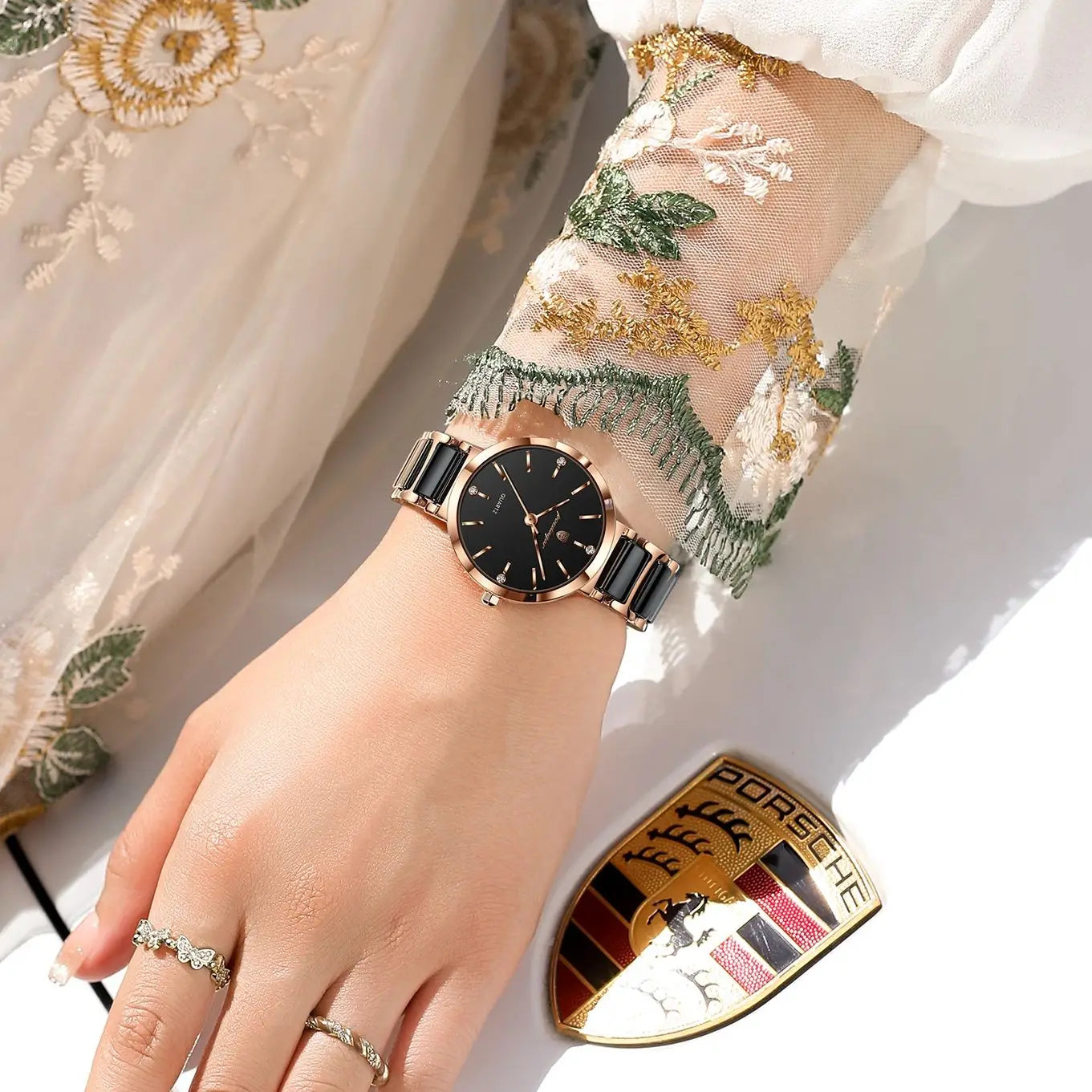 Top Diamond Luxury Watch For Woman High Quality Waterproof