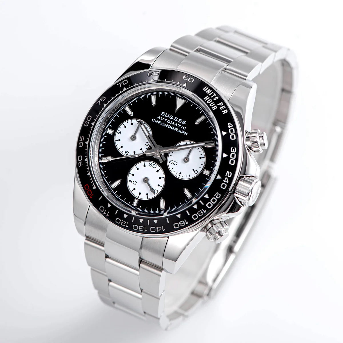 Diving Men Watch Panda Automatic Mechanical Chronograph