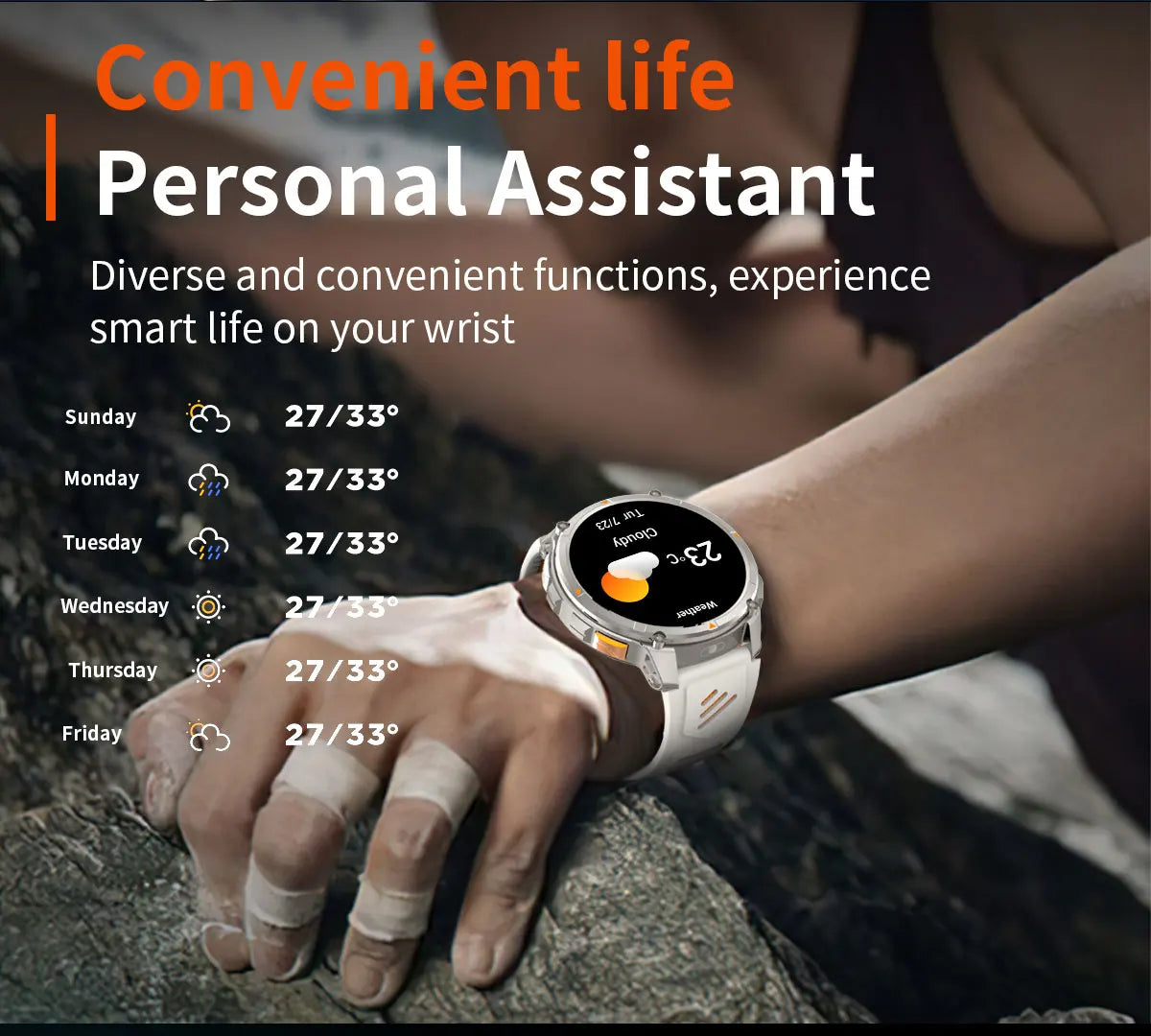 New T-Rex3 Pro 1100mAh Battery Smart Watch GPS Smartwatch