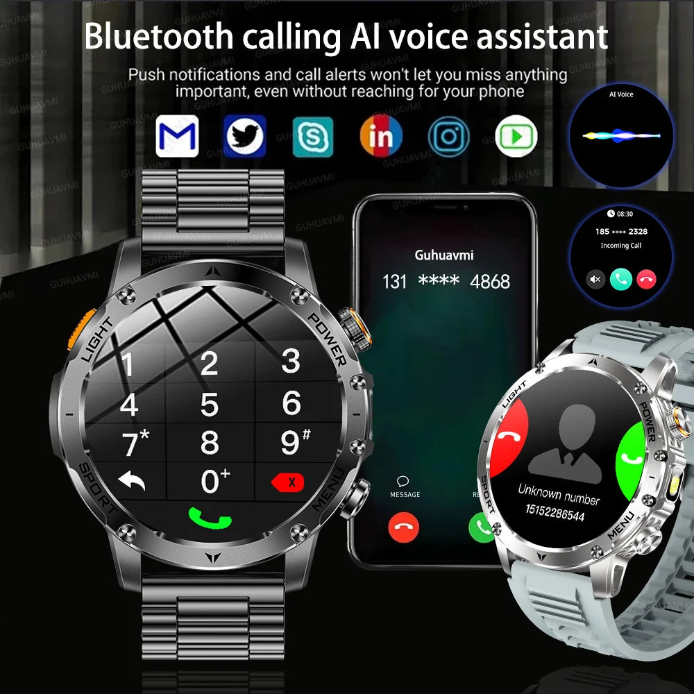 New GPS Outdoor Sports Smart Watch Men AMOLED Screen