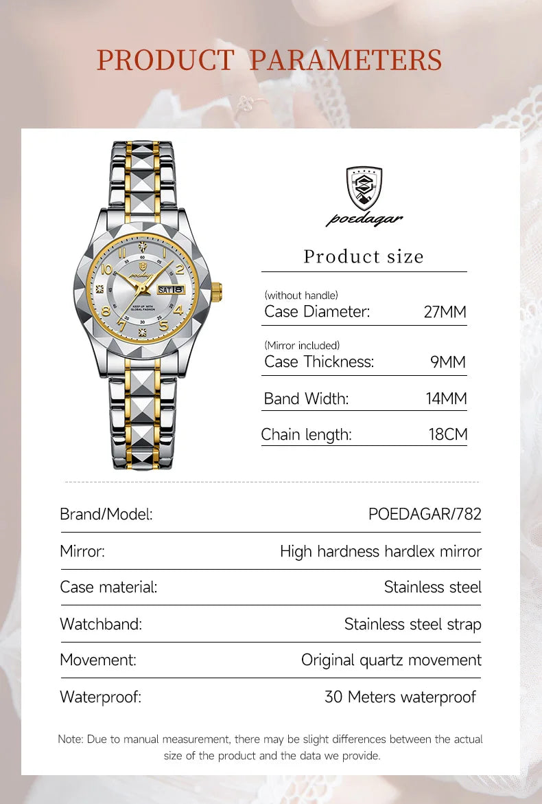 Top Fashion Women's Watches Luminous Elegant Ladies Watch