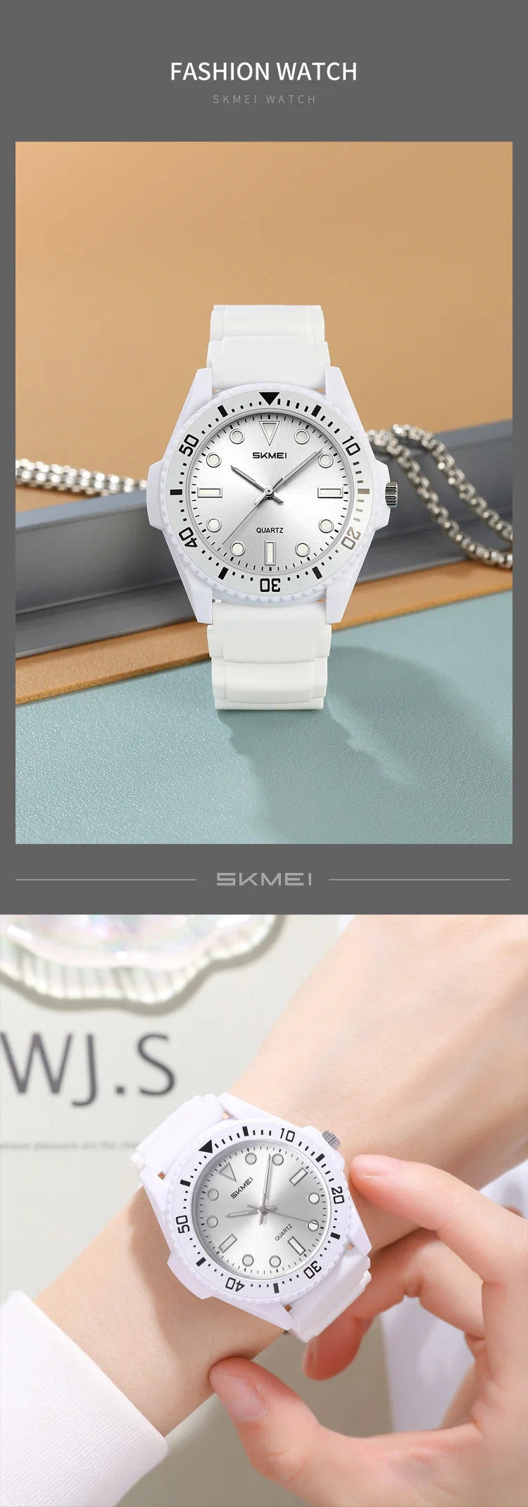 SKMEI 2622 Fashion Quartz Wristwatch 50M Waterproof Kid Watch
