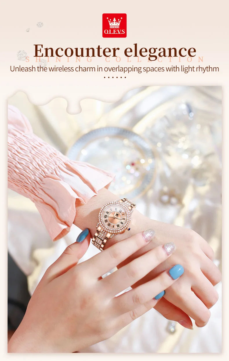 Luxury All Diamond Original Quartz Watch for Women