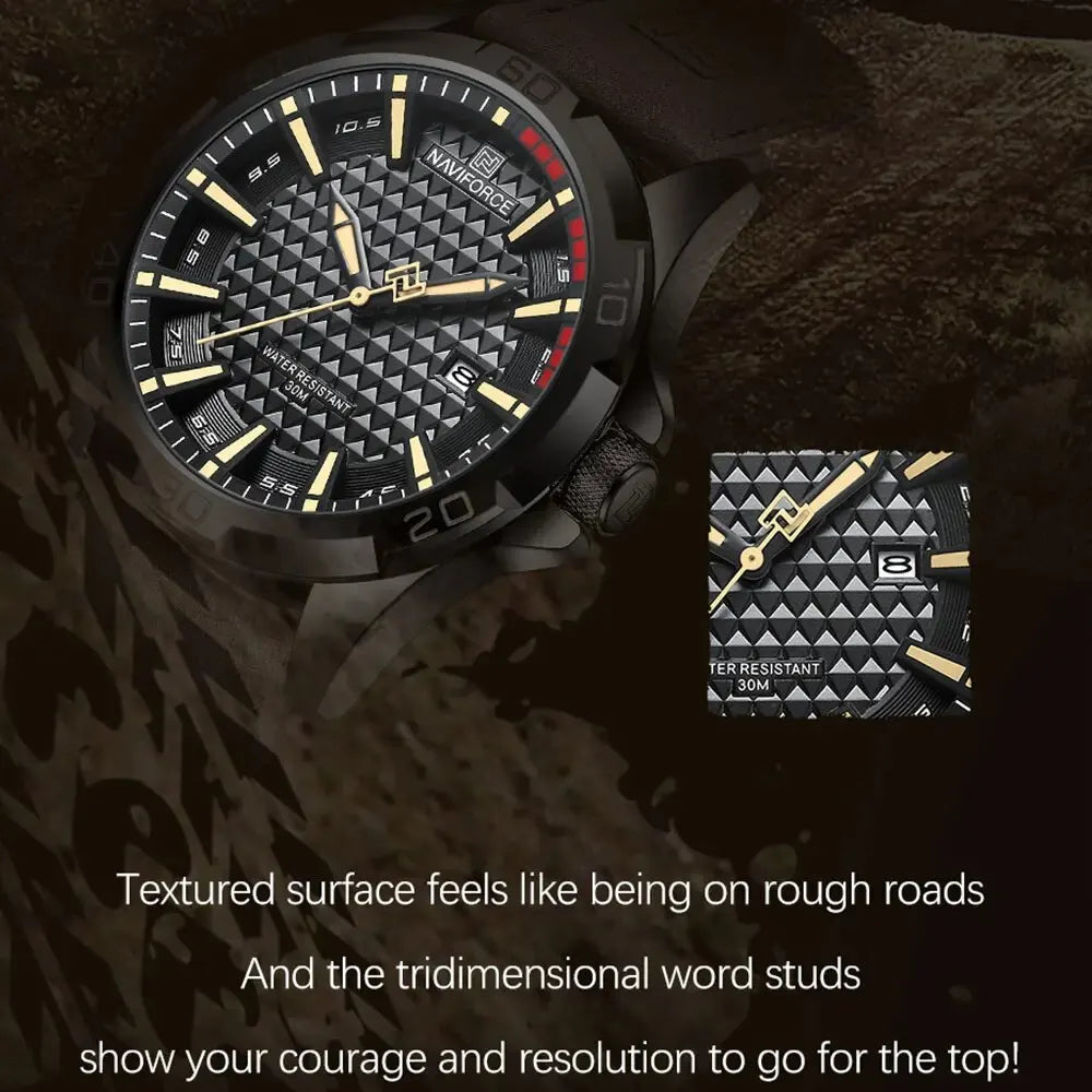 Men Casual Sport Military Quartz Calendar Wrist Watch for Man
